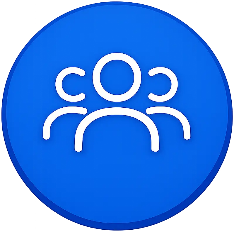 icon circle people
