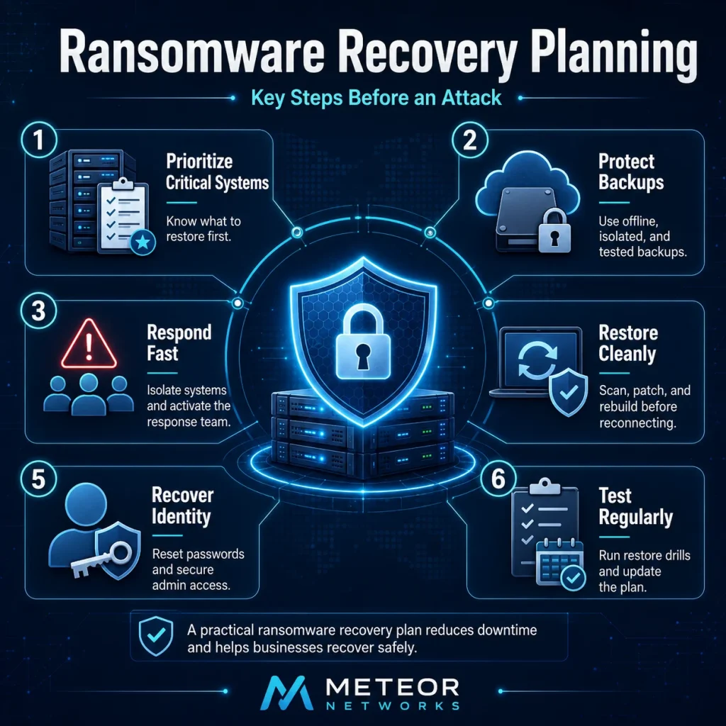 Ransomware Recovery Planning: What Businesses Need Before an Attack 1 ransomware response plan