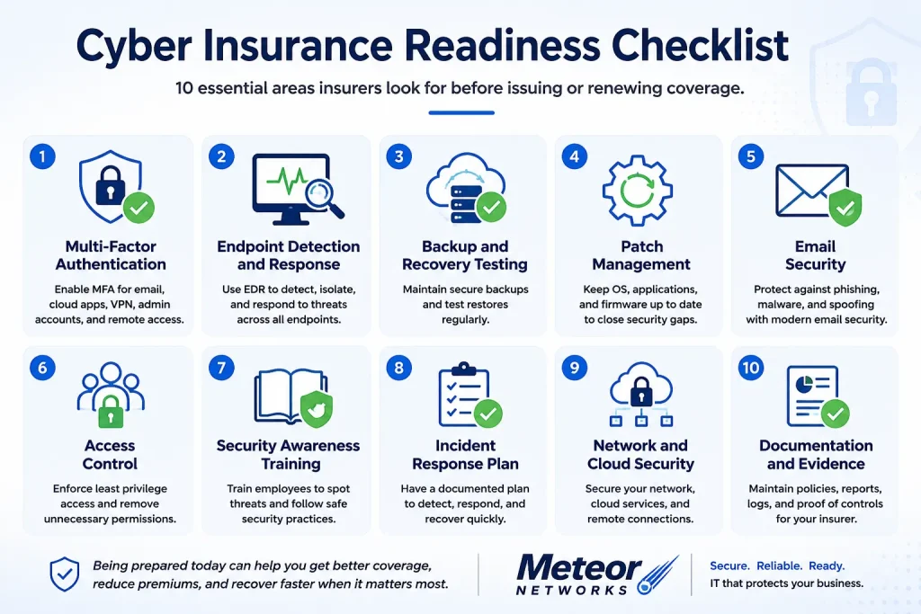 Cyber Insurance Readiness Checklist for Ontario Businesses 1 cyber insurance checklist Ontario CA
